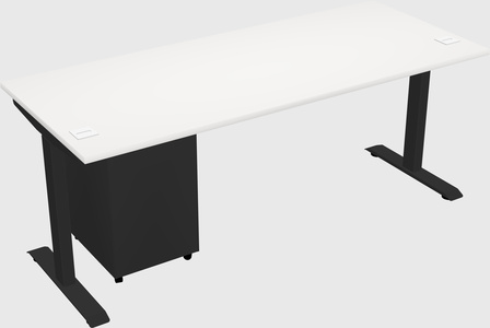 Single motor electric desk