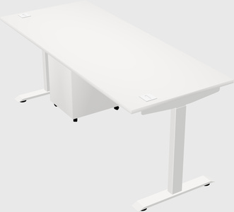 Single motor electric desk