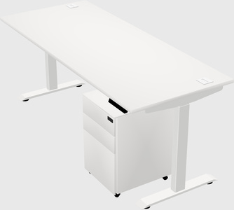 Single motor electric desk