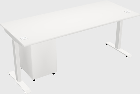 Single motor electric desk