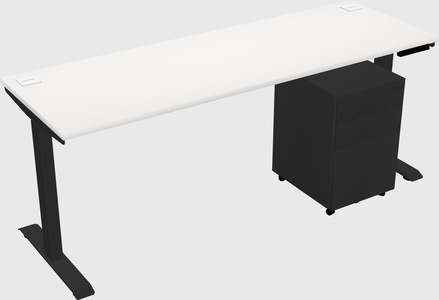 Single motor electric desk