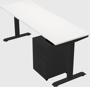 Single motor electric desk