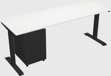 Single motor electric desk