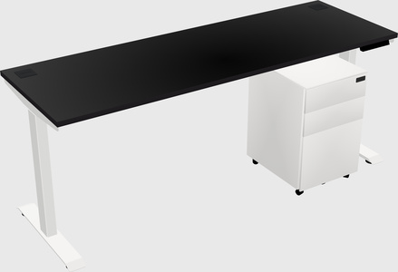 Single motor electric desk