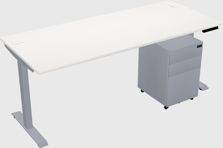 Single motor electric desk