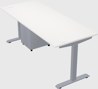Single motor electric desk
