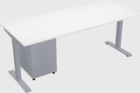 Single motor electric desk