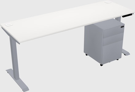 Single motor electric desk