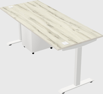 Single motor electric desk