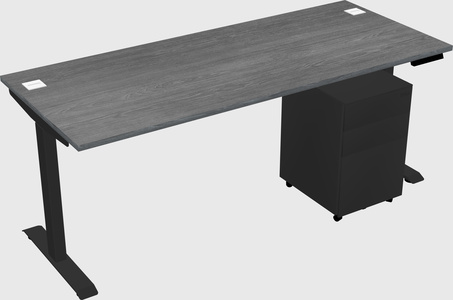 Single motor electric desk