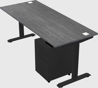 Single motor electric desk