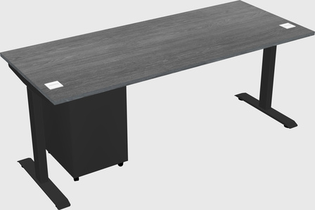 Single motor electric desk