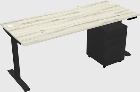 Single motor electric desk