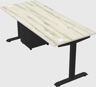 Single motor electric desk