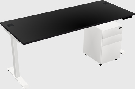 Single motor electric desk