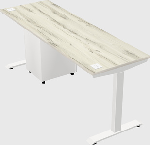 Single motor electric desk