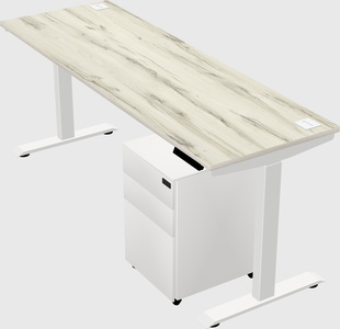 Single motor electric desk