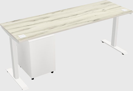 Single motor electric desk