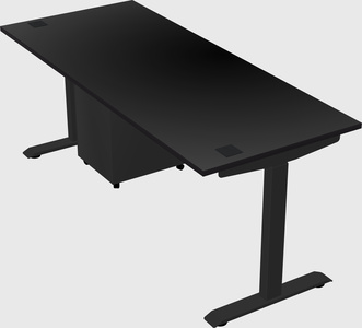 Single motor electric desk