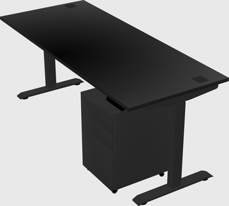 Single motor electric desk