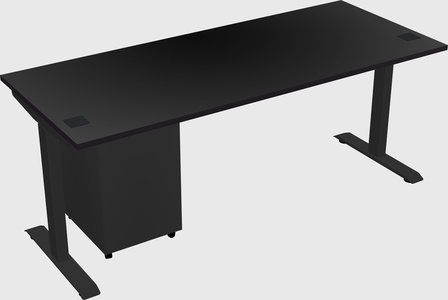 Single motor electric desk