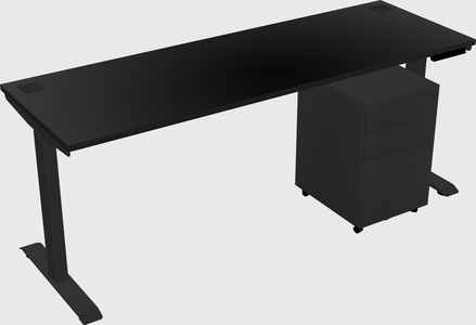 Single motor electric desk