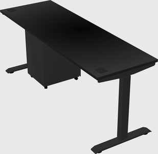 Single motor electric desk