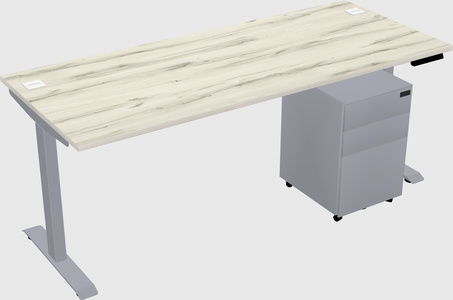 Single motor electric desk