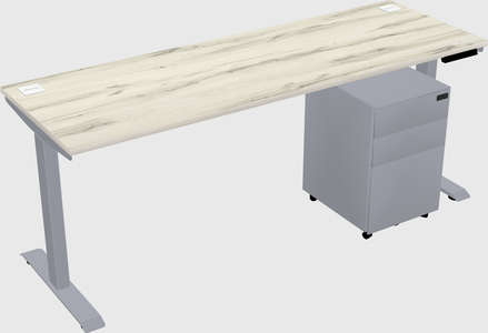 Single motor electric desk