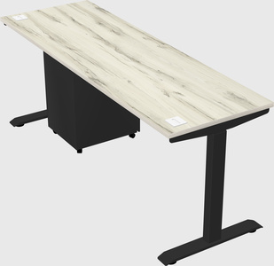 Single motor electric desk