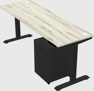 Single motor electric desk