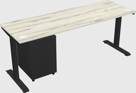 Single motor electric desk