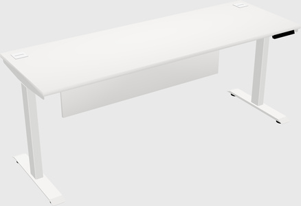 Single motor electric desk