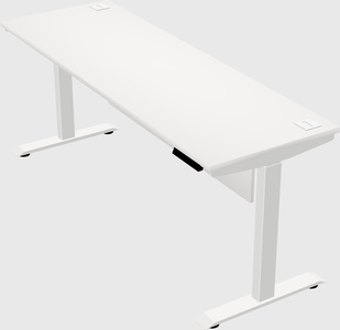 Single motor electric desk