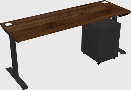 Single motor electric desk