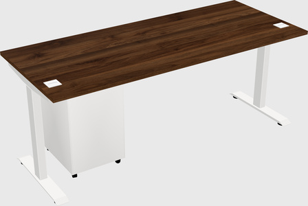 Single motor electric desk
