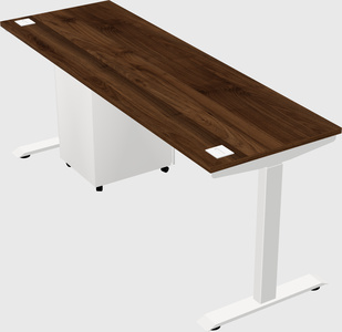 Single motor electric desk