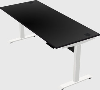 Single motor electric desk