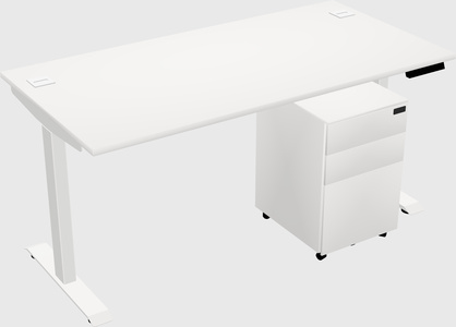 Single motor electric desk