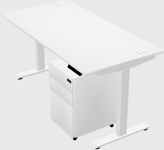 Single motor electric desk