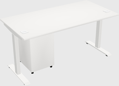 Single motor electric desk