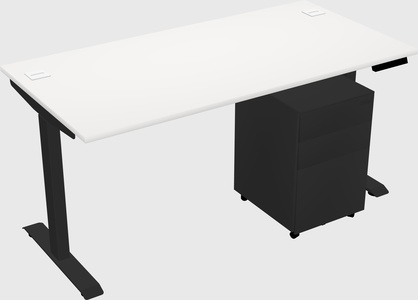 Single motor electric desk