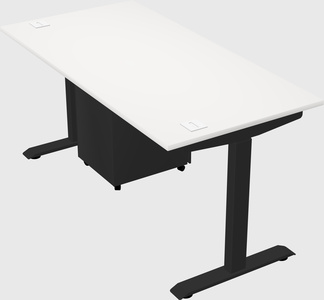 Single motor electric desk
