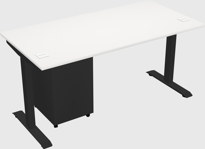 Single motor electric desk