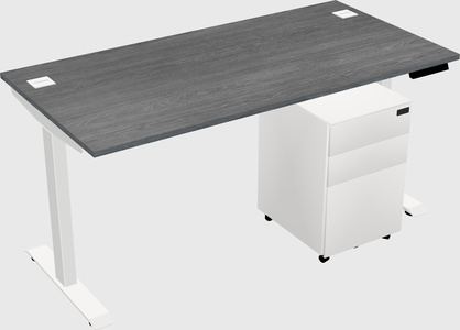 Single motor electric desk