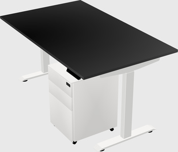 Single motor electric desk