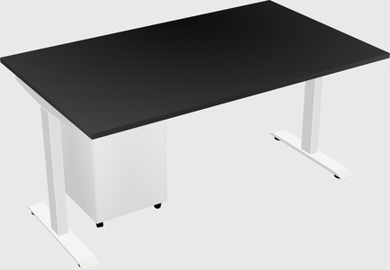 Single motor electric desk