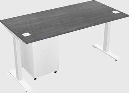 Single motor electric desk