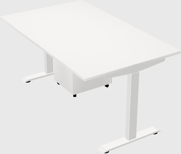 Single motor electric desk