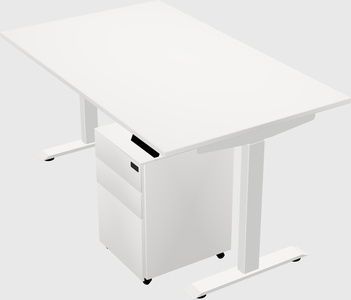 Single motor electric desk